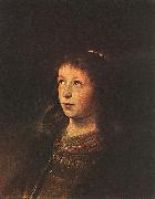 Jan lievens Portrait of a Girl oil on canvas